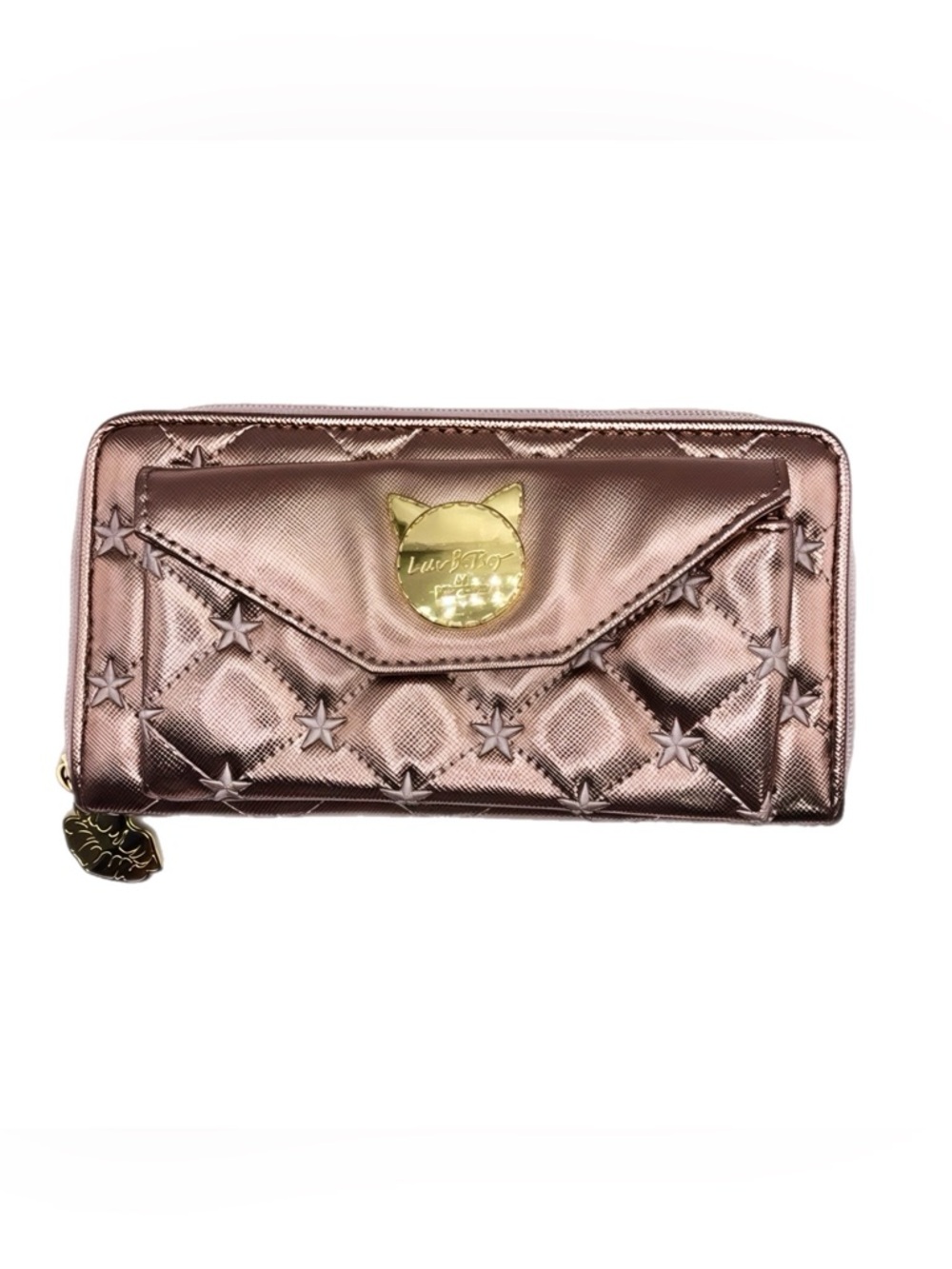 Luv By Betsey Johnson Metallic Dusty Rose Wallet
